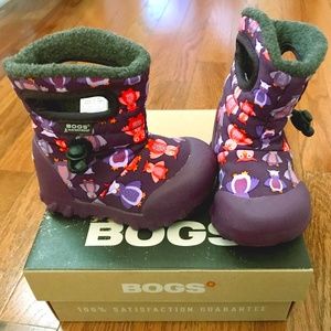 BOGS Toddler Girl's Boots Owl Insulated Warm Lined